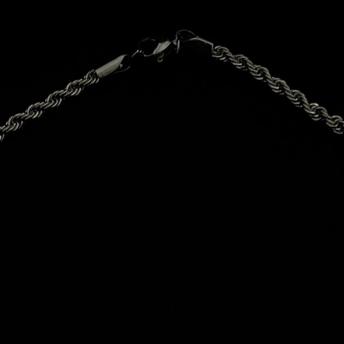 twisted rope chain, width 3MM 316L stainless steel  45-70CM