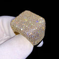 Geometric Square Shaped flooded ring
