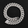 24mm Diamond Chain flooded CZ Silver/Gold Plated