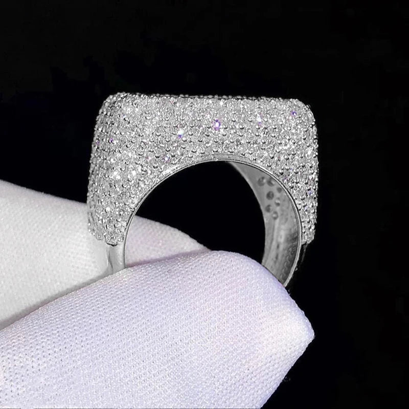 Geometric Square Shaped flooded ring