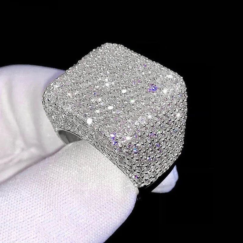 Geometric Square Shaped flooded ring