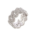 flooded Cuban Link Ring