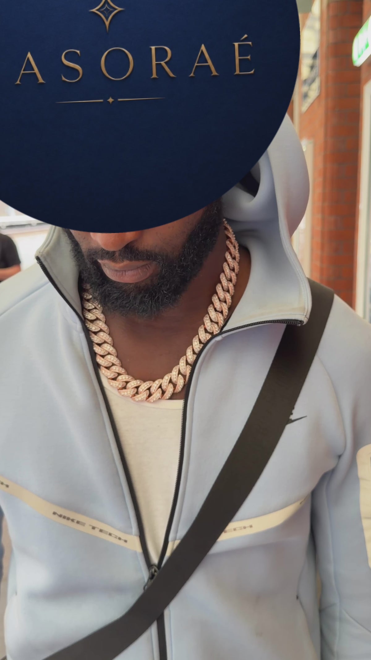 raised pointer 22MM Cuban chain silver, gold, rose gold
